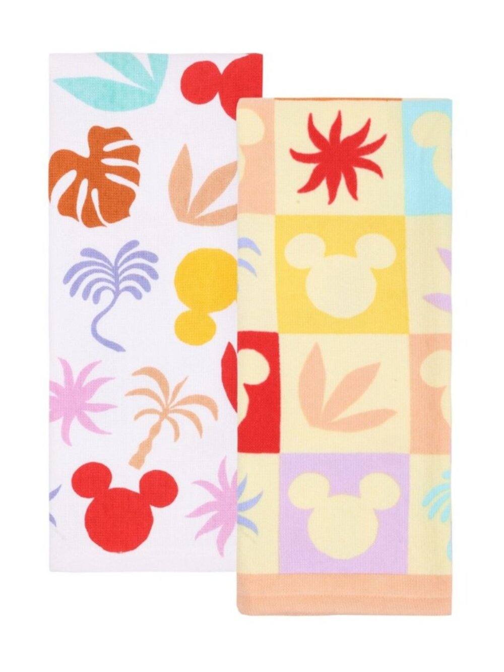 Disney's Mickey Mouse Tropical Kitchen Towel 2-pk "Celebrate Together" 15x26